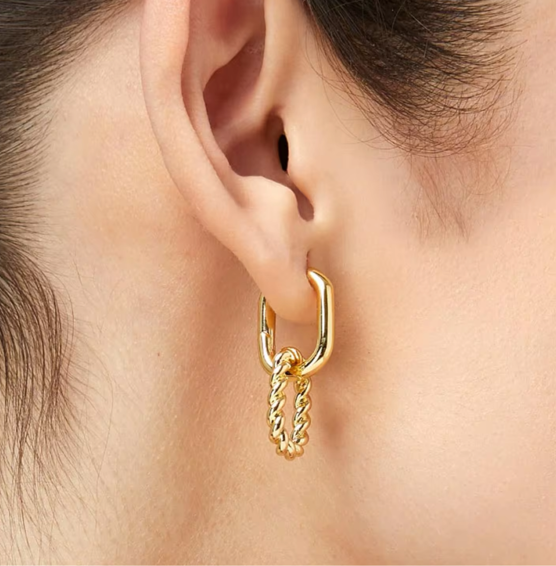 Par Arracadas Oval Link
