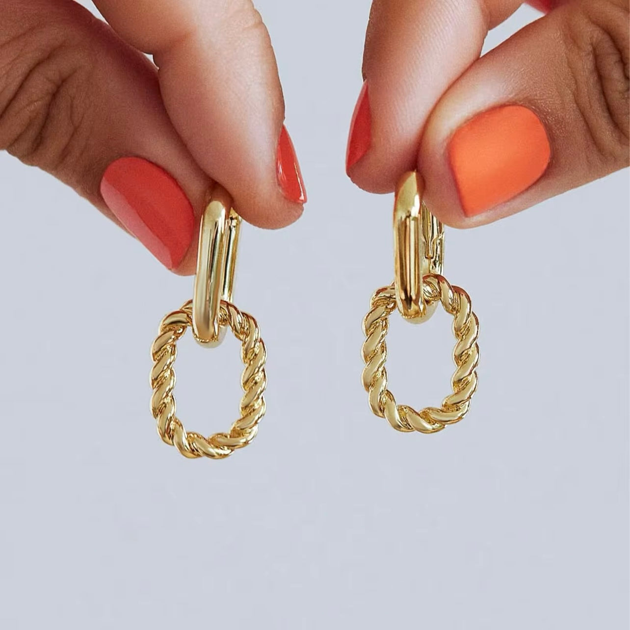 Par Arracadas Oval Link