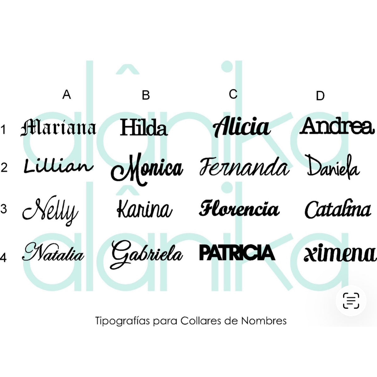 Collar dos nombres y corazón personalizado
