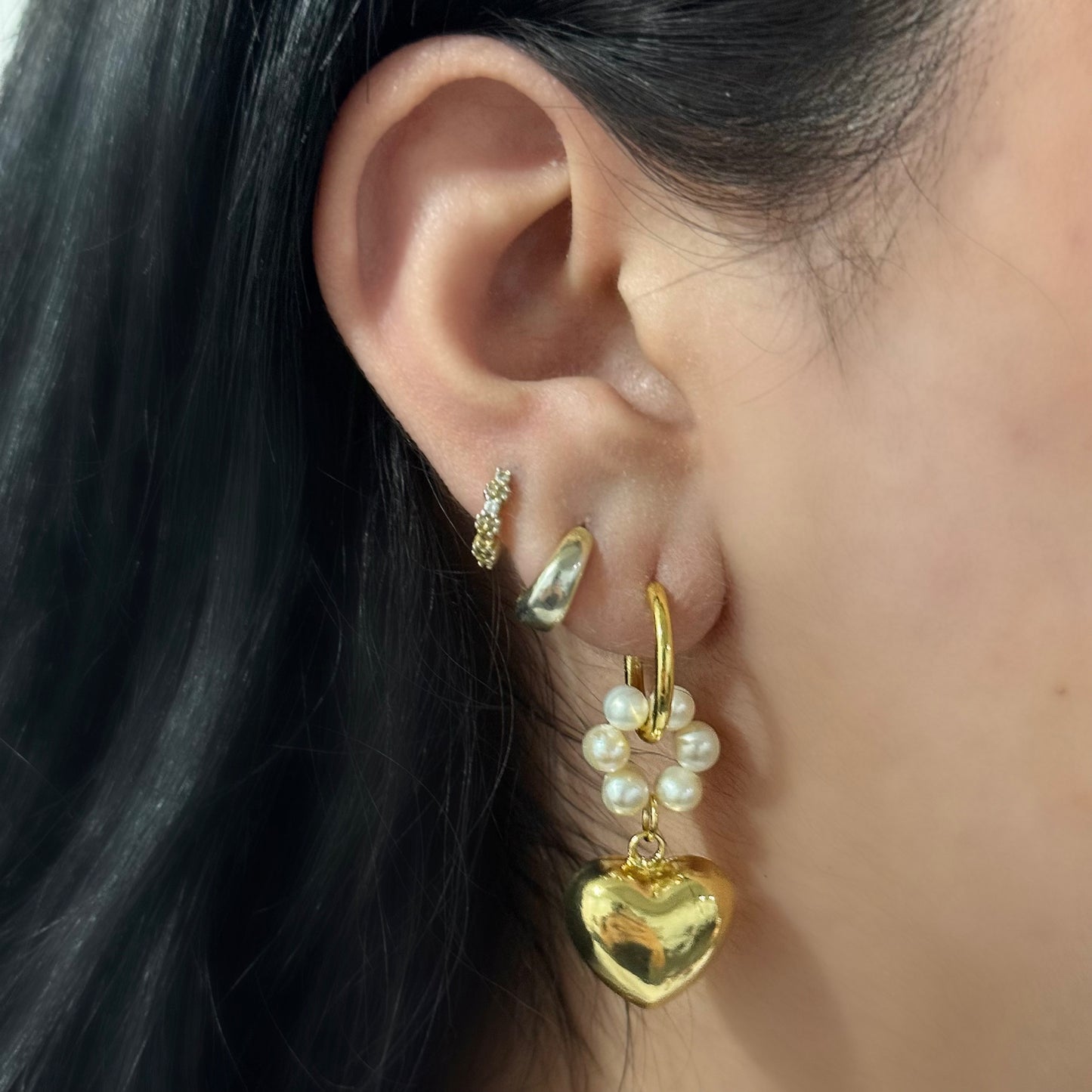 Arracadas Corazón Chubby