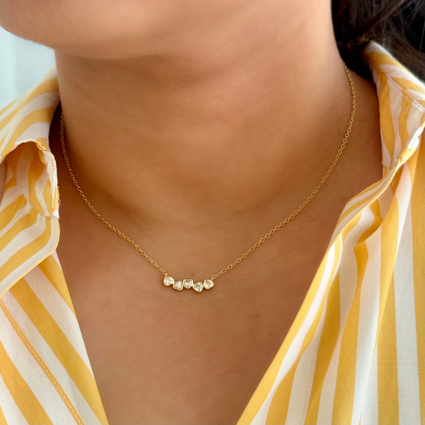 Collar Five Hearts