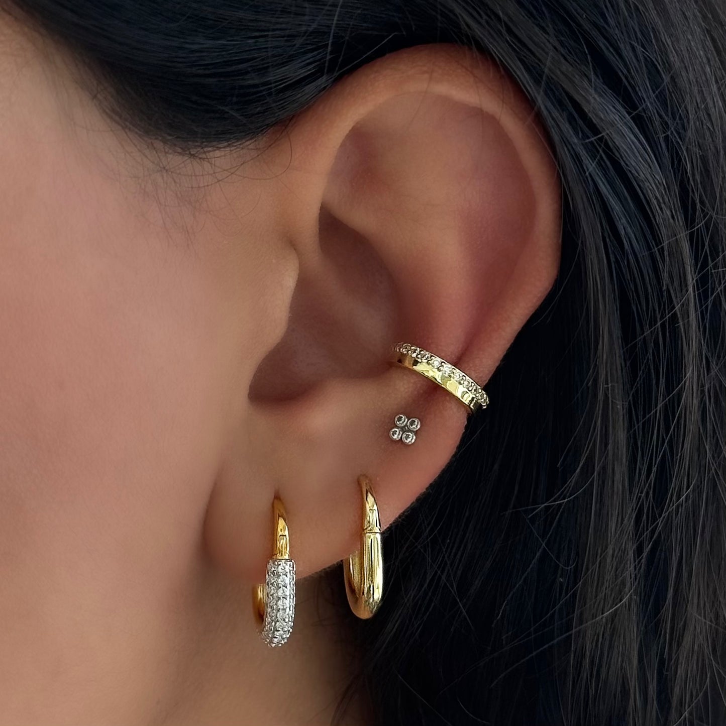 Arracadas Oval Shiny