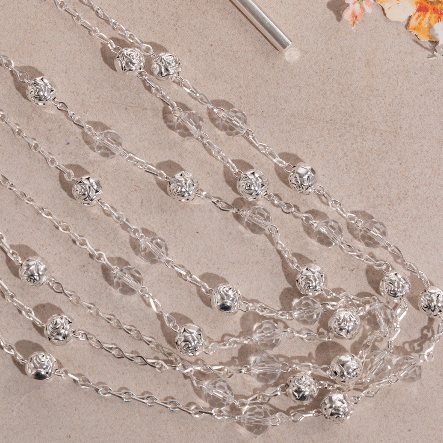 Lazo Rosas con Cristal