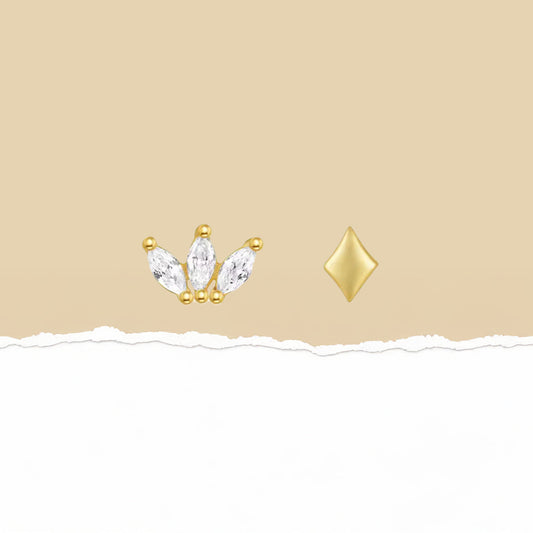 Piercing Fiore Flatback