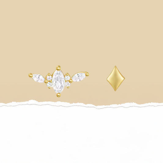 Piercing Royal Flatback Diamante