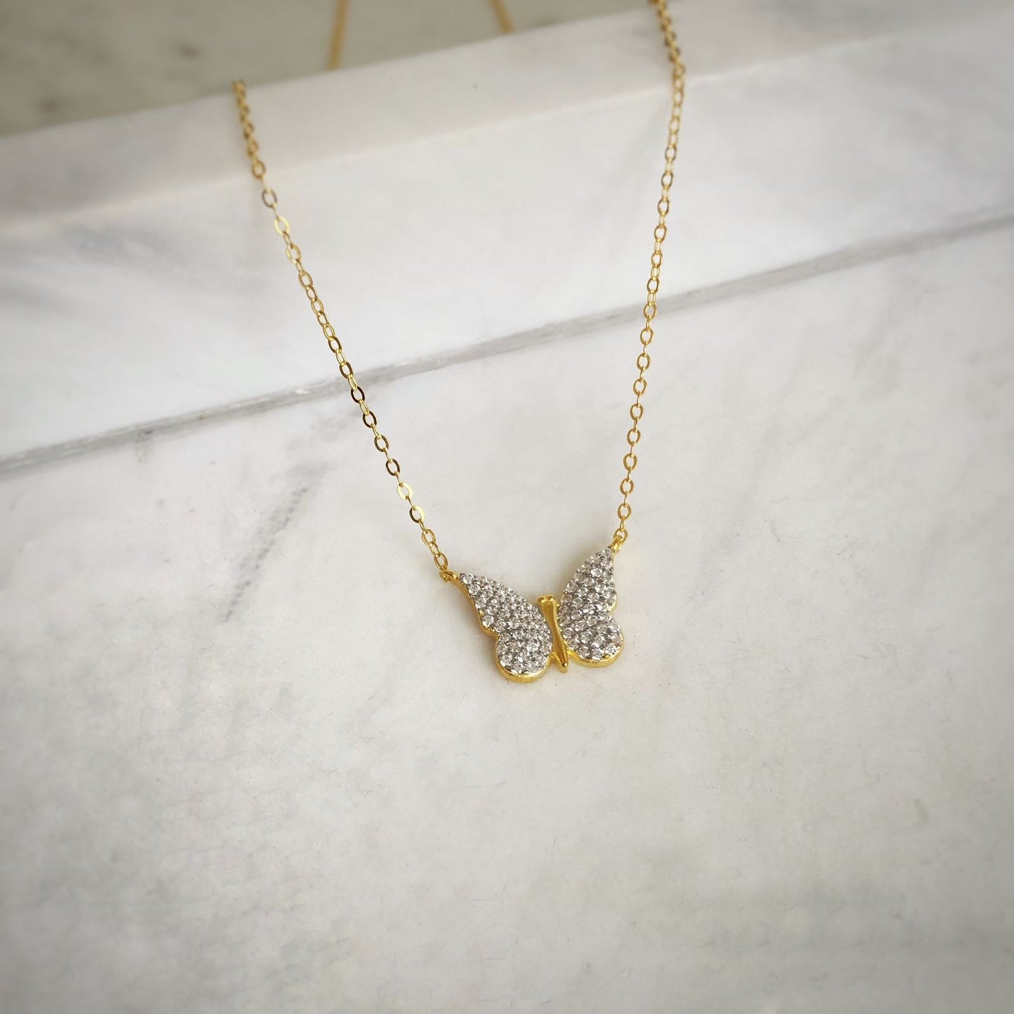 Collar Mariposa Pave