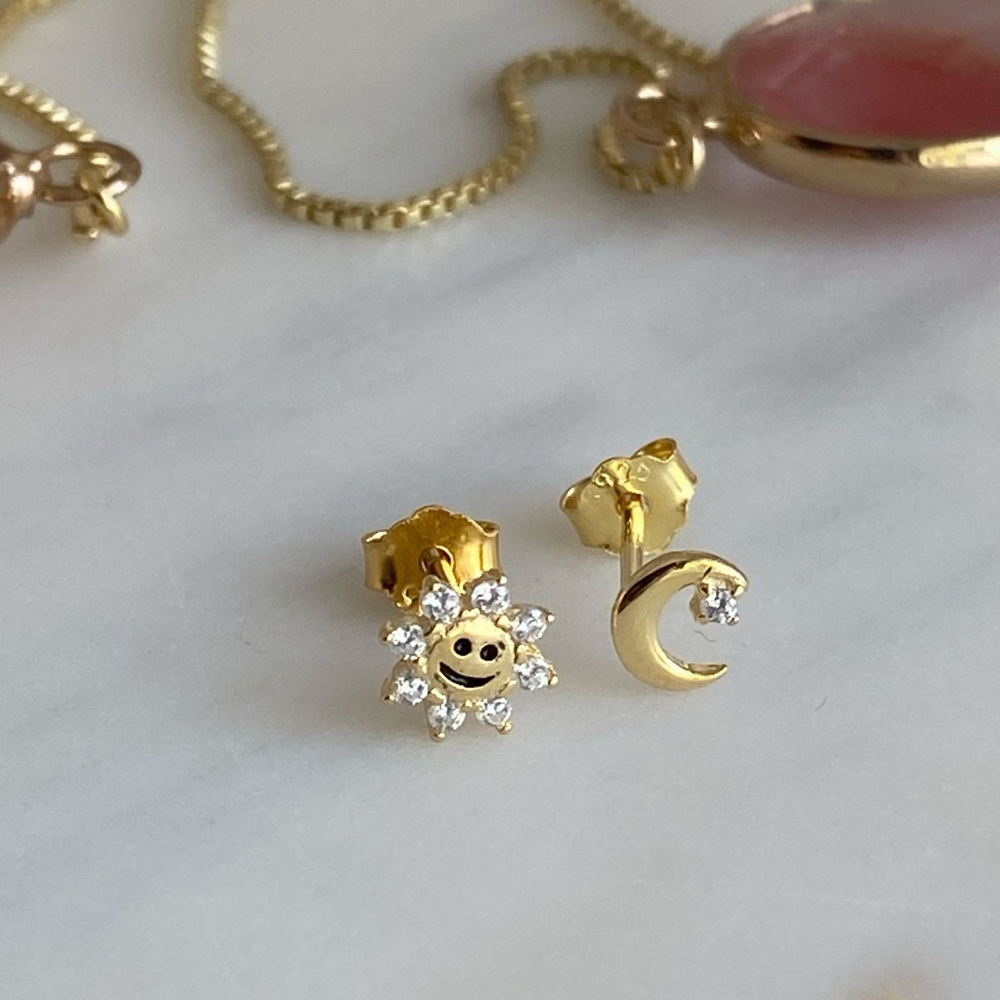 Aretes Sol y Luna