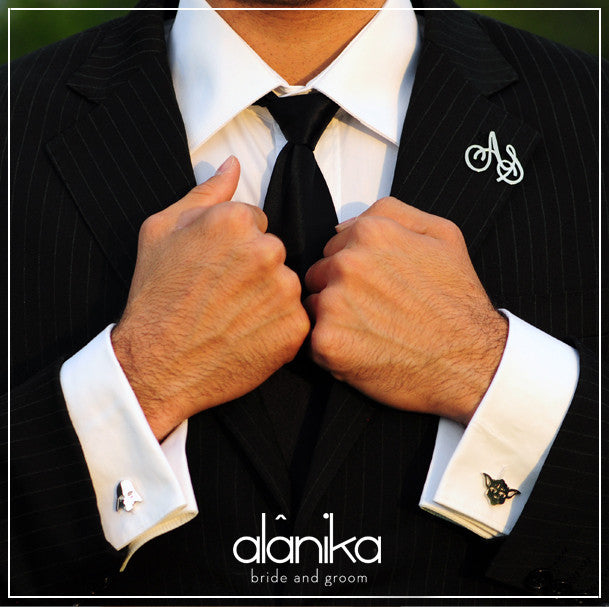 Boutonniere Iniciales - sin circulo