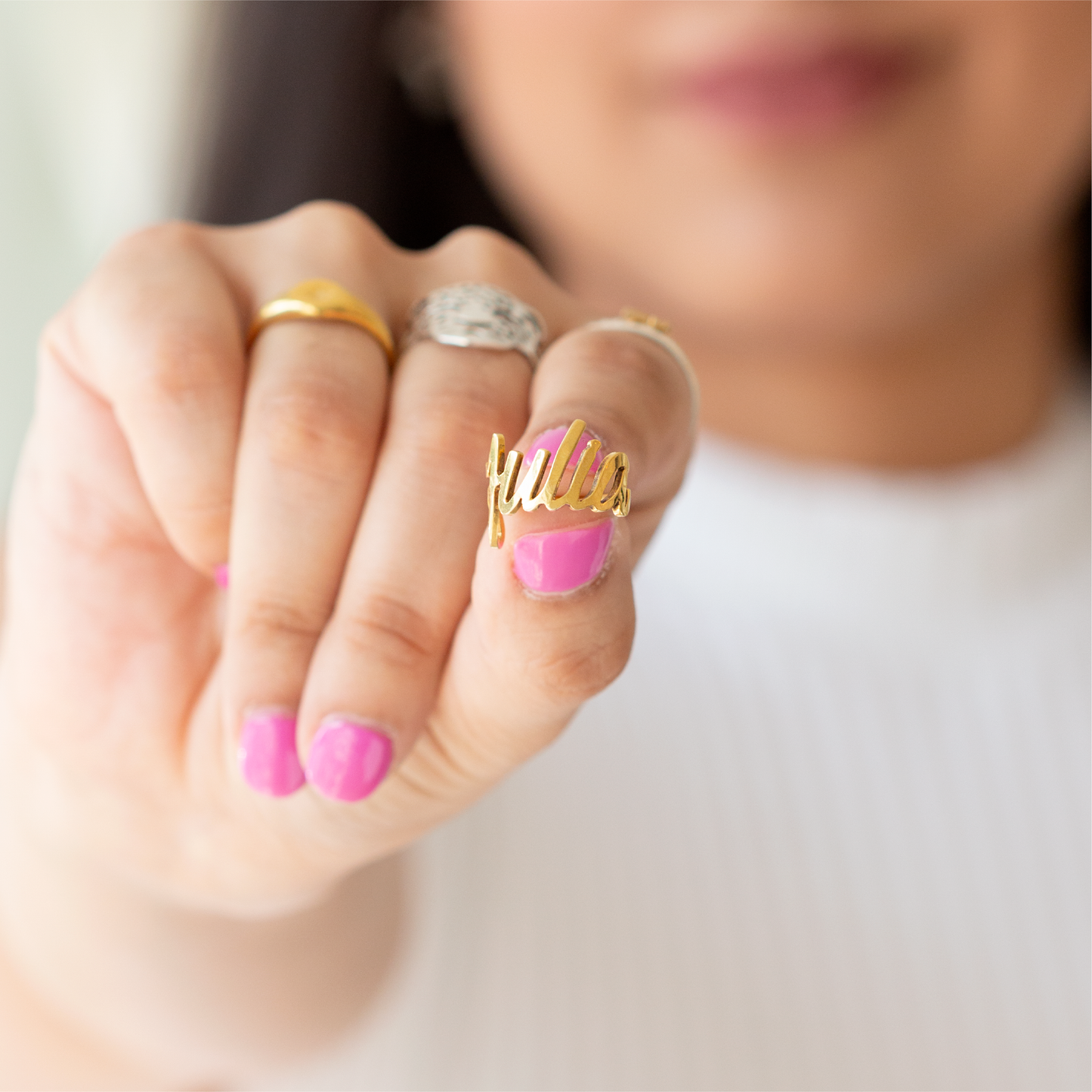 Anillo de Nombre Personalizado
