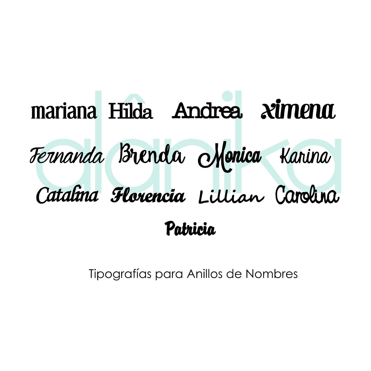 Anillo de Nombre Personalizado
