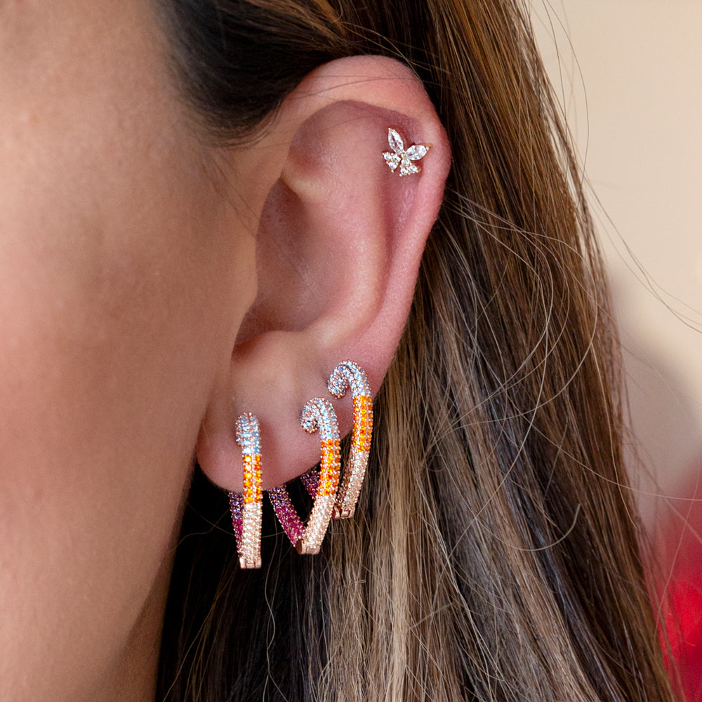 Piercing Mariposa Cristal