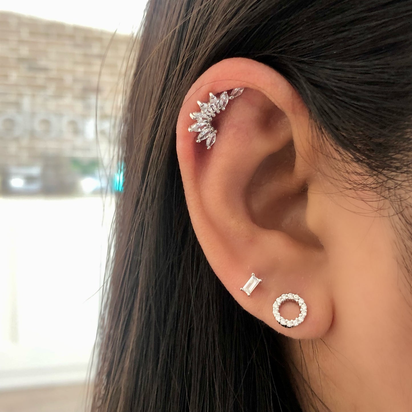 Aretes Círculo Circonia⚪