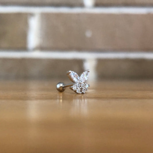 Piercing Mariposa Cristal