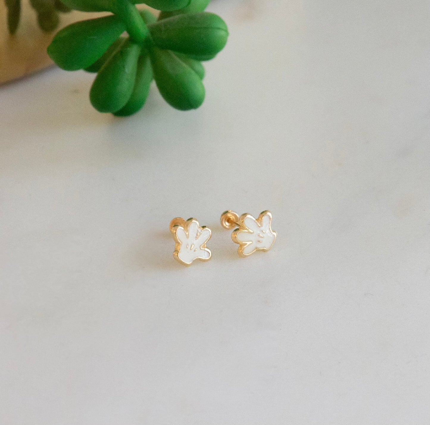 Broquel Guante de Mickey Oro 10K