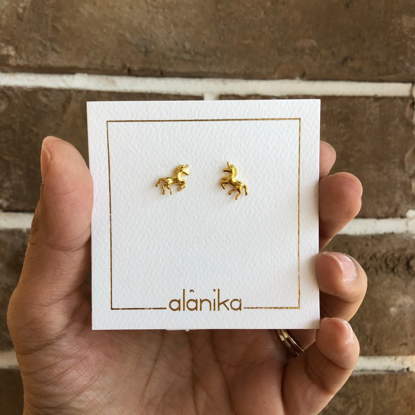 Aretes Unicornio