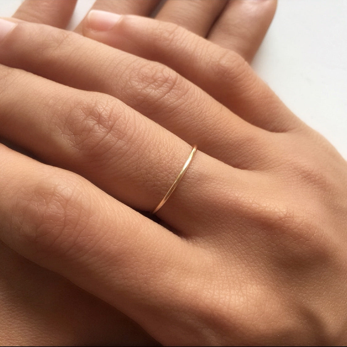 Anillo liso sencillo