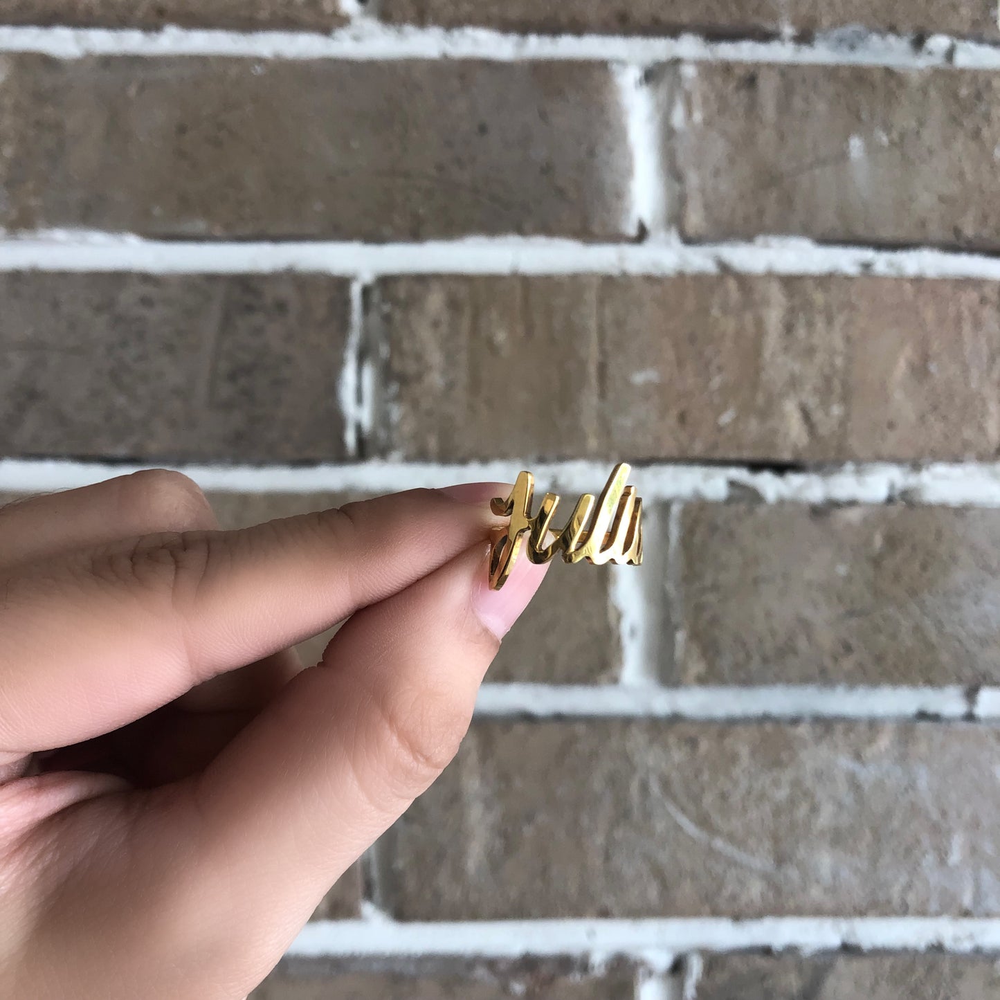 Anillo de Nombre Personalizado