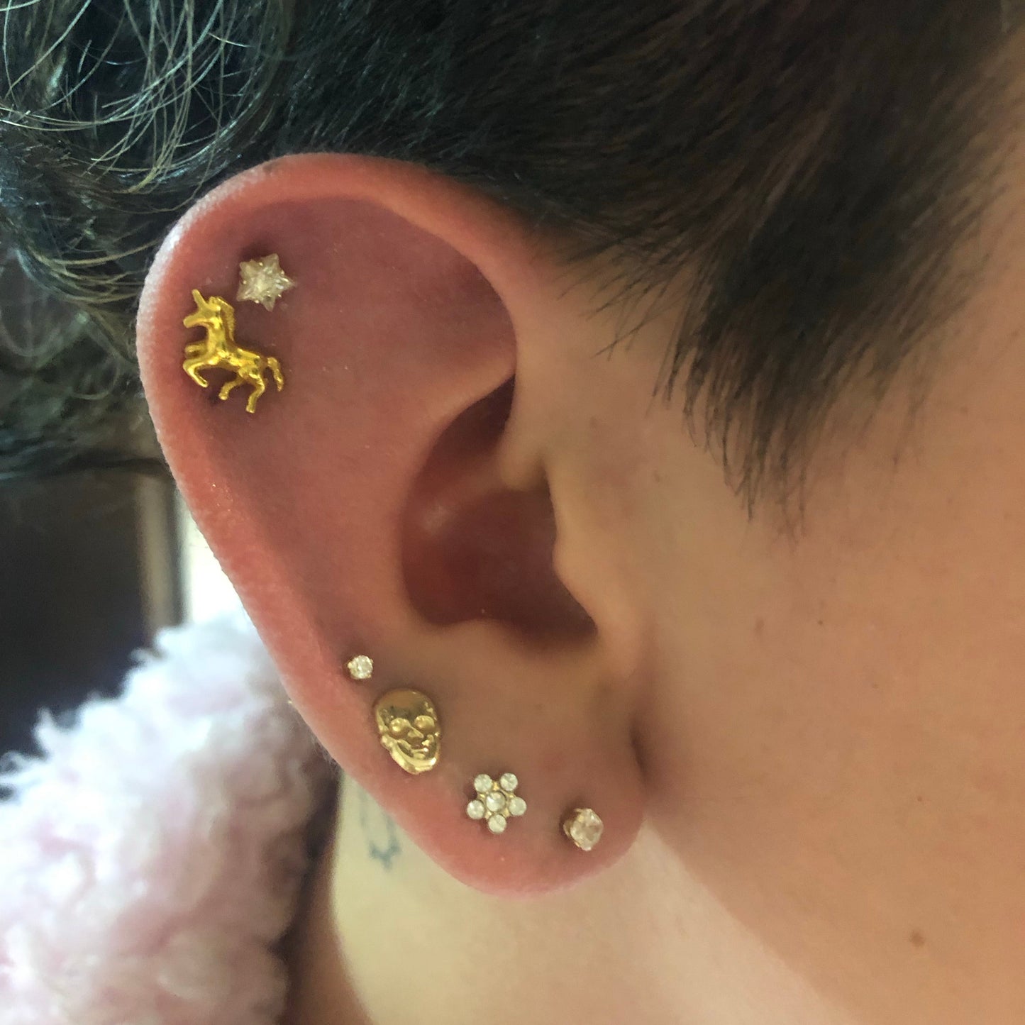 Aretes Unicornio