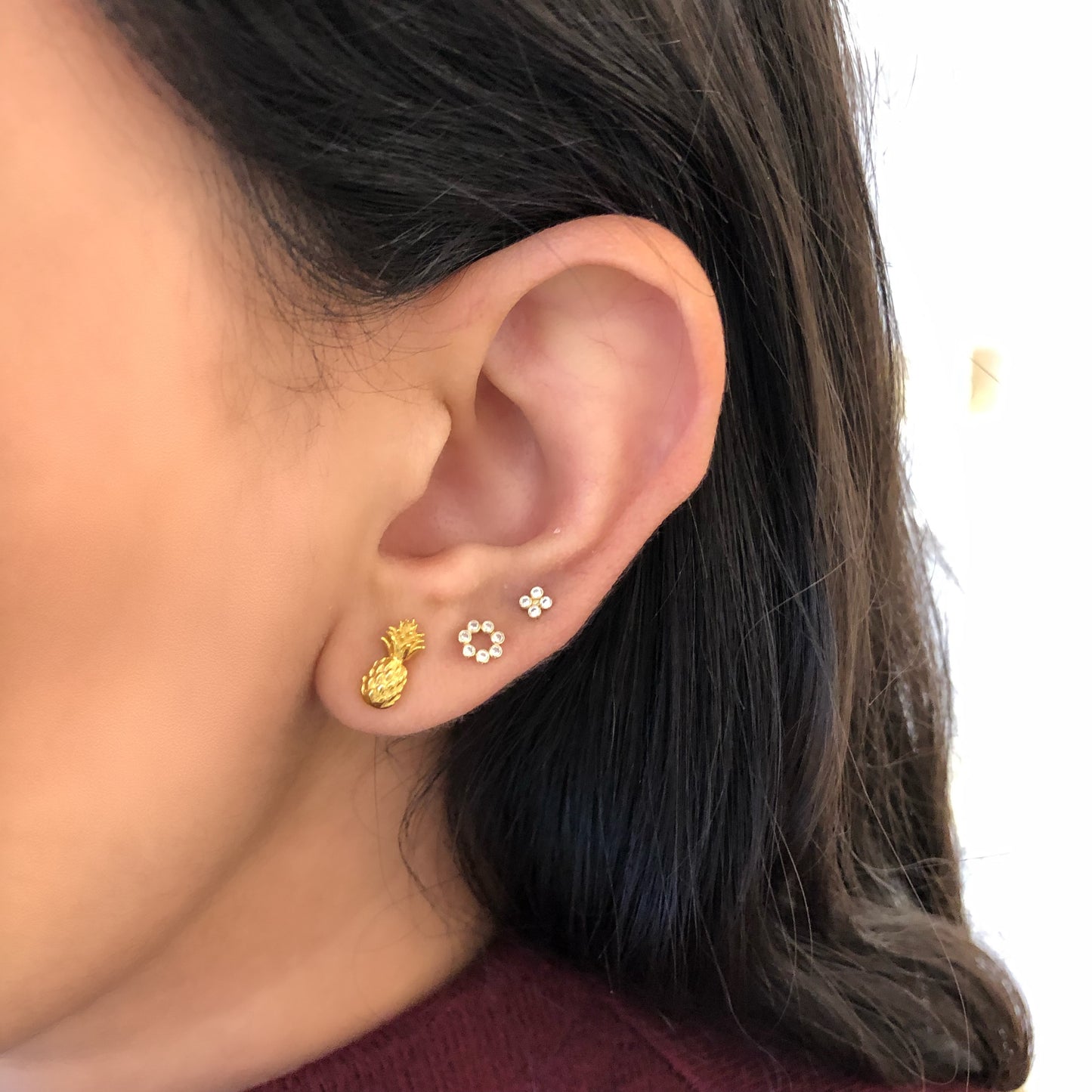 Aretes Piña para la Niña