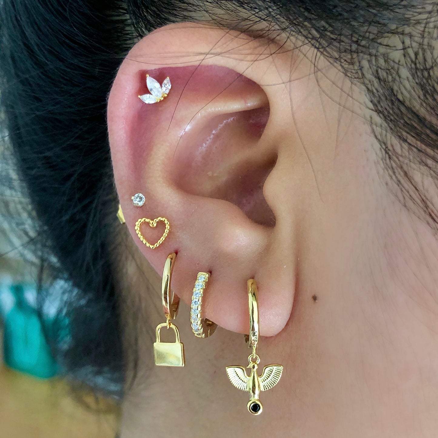 Piercing Fiore Flatback