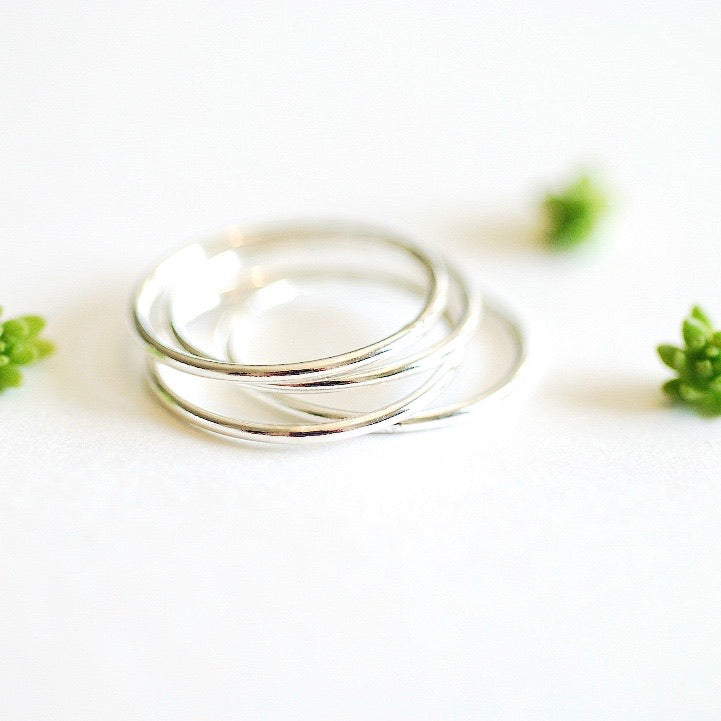 Anillo liso sencillo