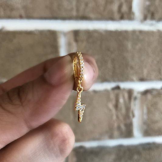 Piercing Rayo con circonias