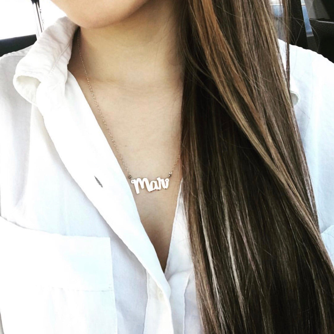 Collar nombre 3 letras