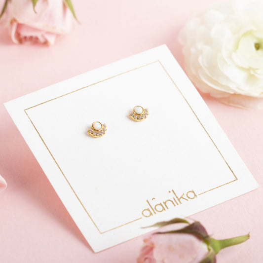 Piercing ópalo con circonias