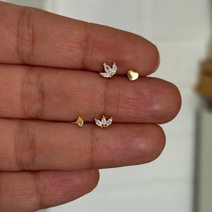 Piercing Fiore Flatback