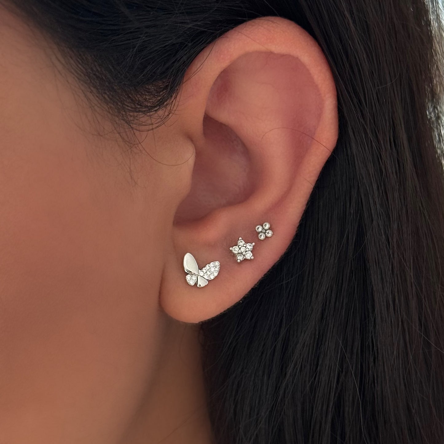 Par Aretes Mariposa