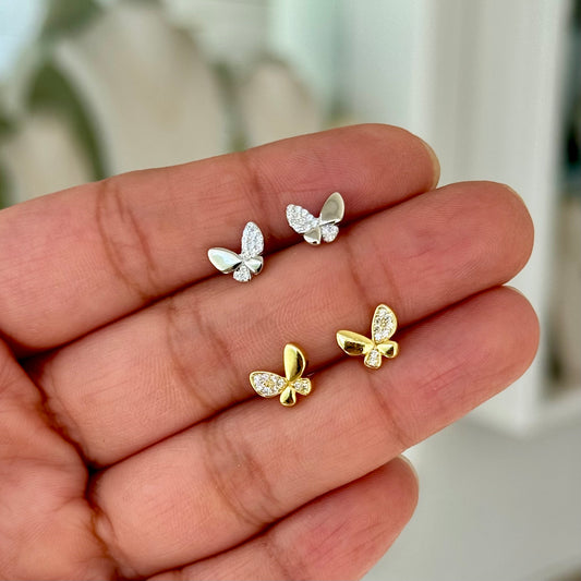 Par Aretes Mariposa
