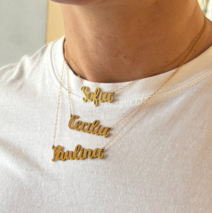 Collar de Nombre 4 letras o mas