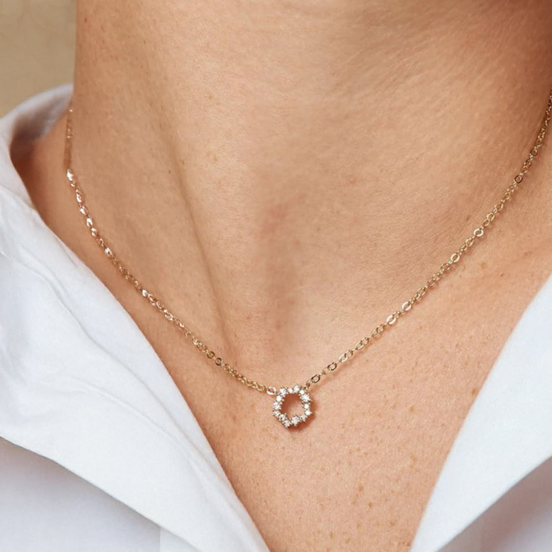 Collar Circulo Circonia