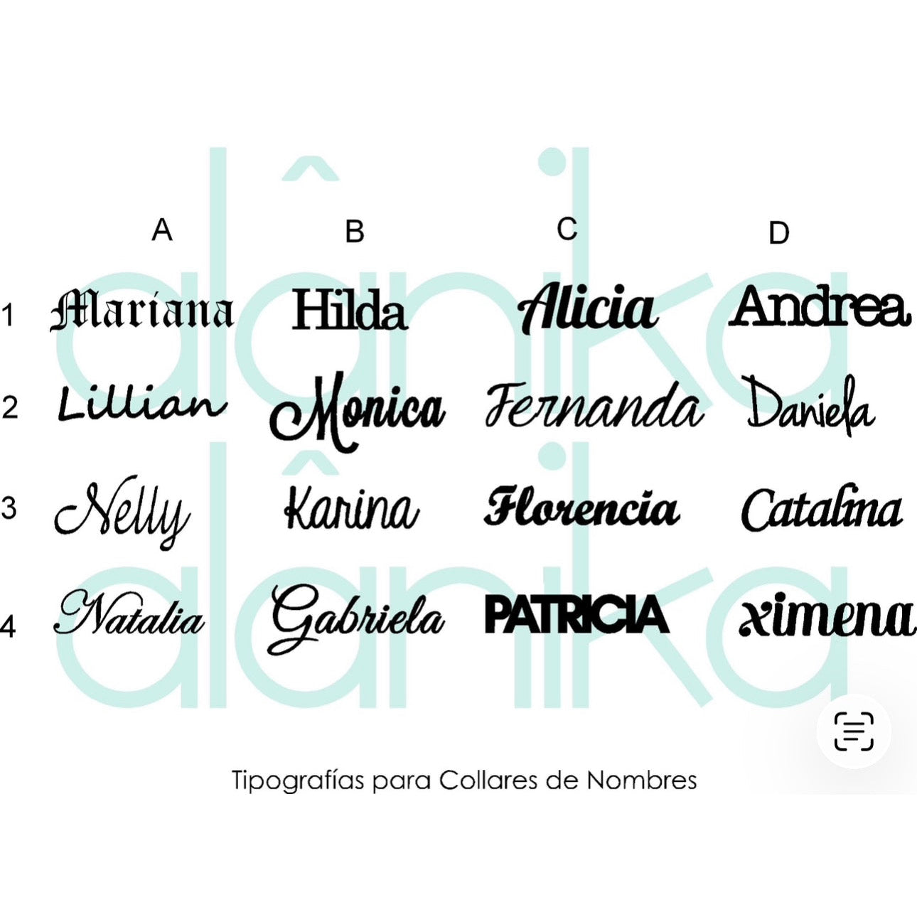 Collar dos nombres y corazón personalizado