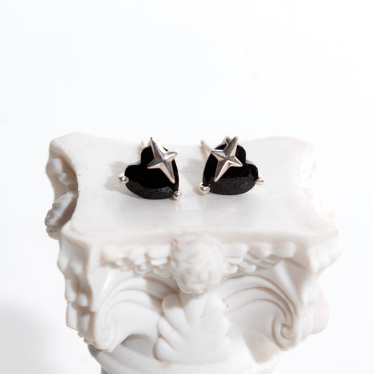 Aretes Black Heart