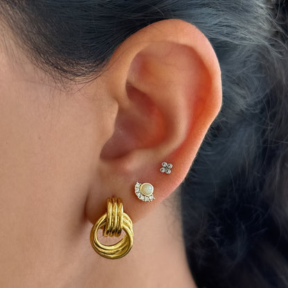Par Aretes Doble Nudo