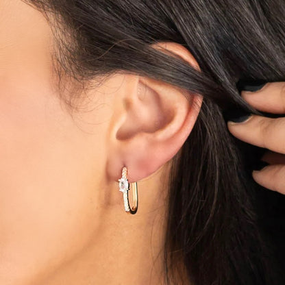 Arracadas Pavé Oval