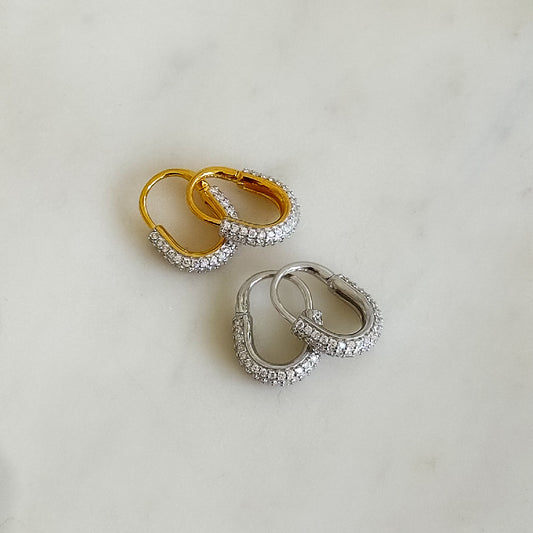 Arracadas Oval Shiny