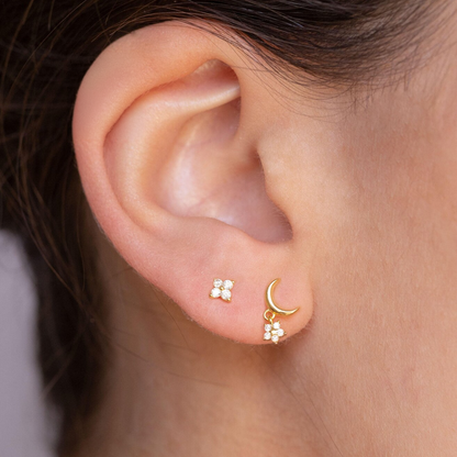 Par aretes Moonflower 🌙🌸