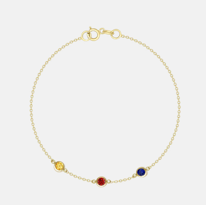 Pulsera 3 Birthstone