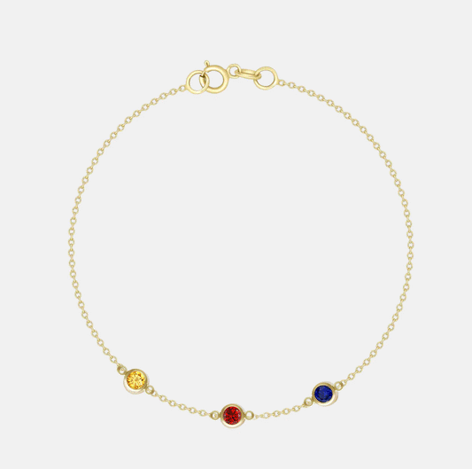 Pulsera 3 Birthstone