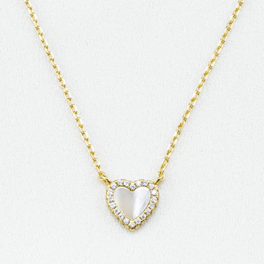 Collar Corazón White