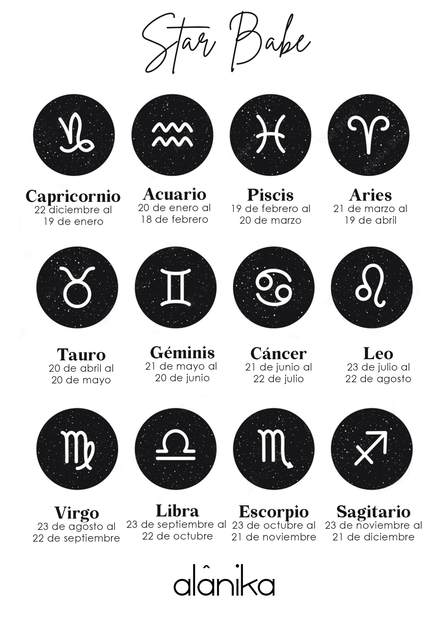Collar Zodiaco Madre Perla