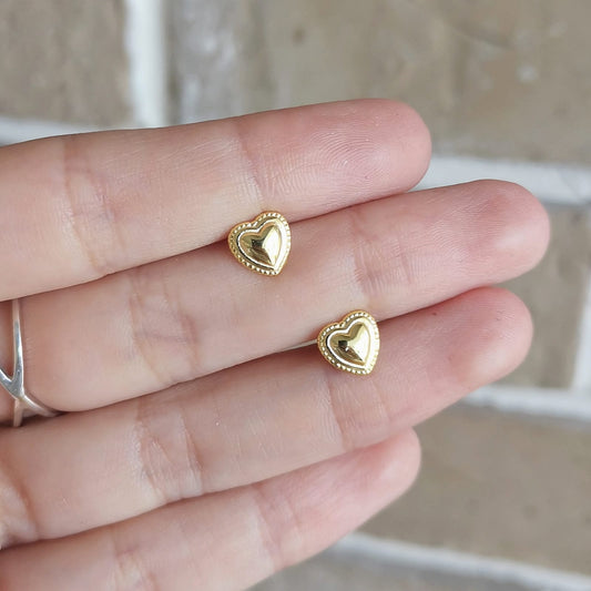 Aretes Corazón Chunky