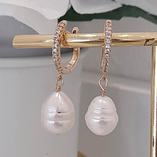 Arracadas Gota Perla