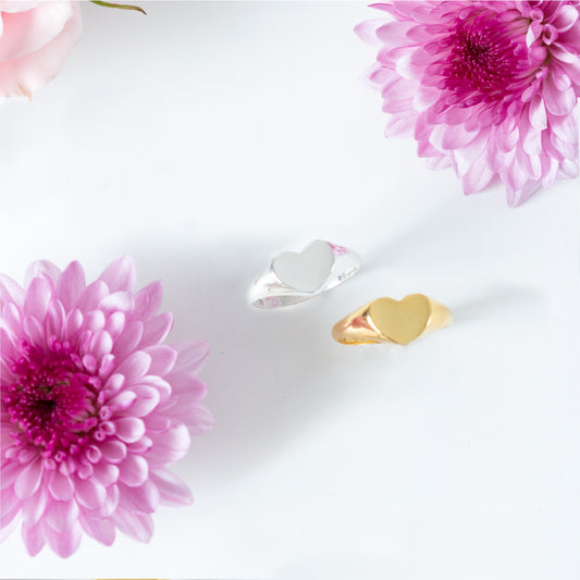 Anillo Signet Corazón