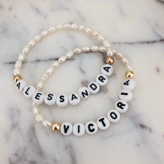 Pulsera Perlas personalizada